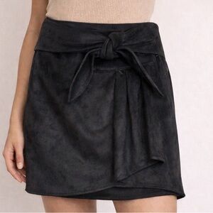 Express Suede Mini Wrap Skirt - NEW